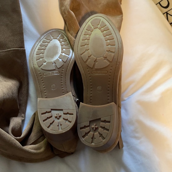 Suede over the knee boots. Worn once - Picture 5 of 5